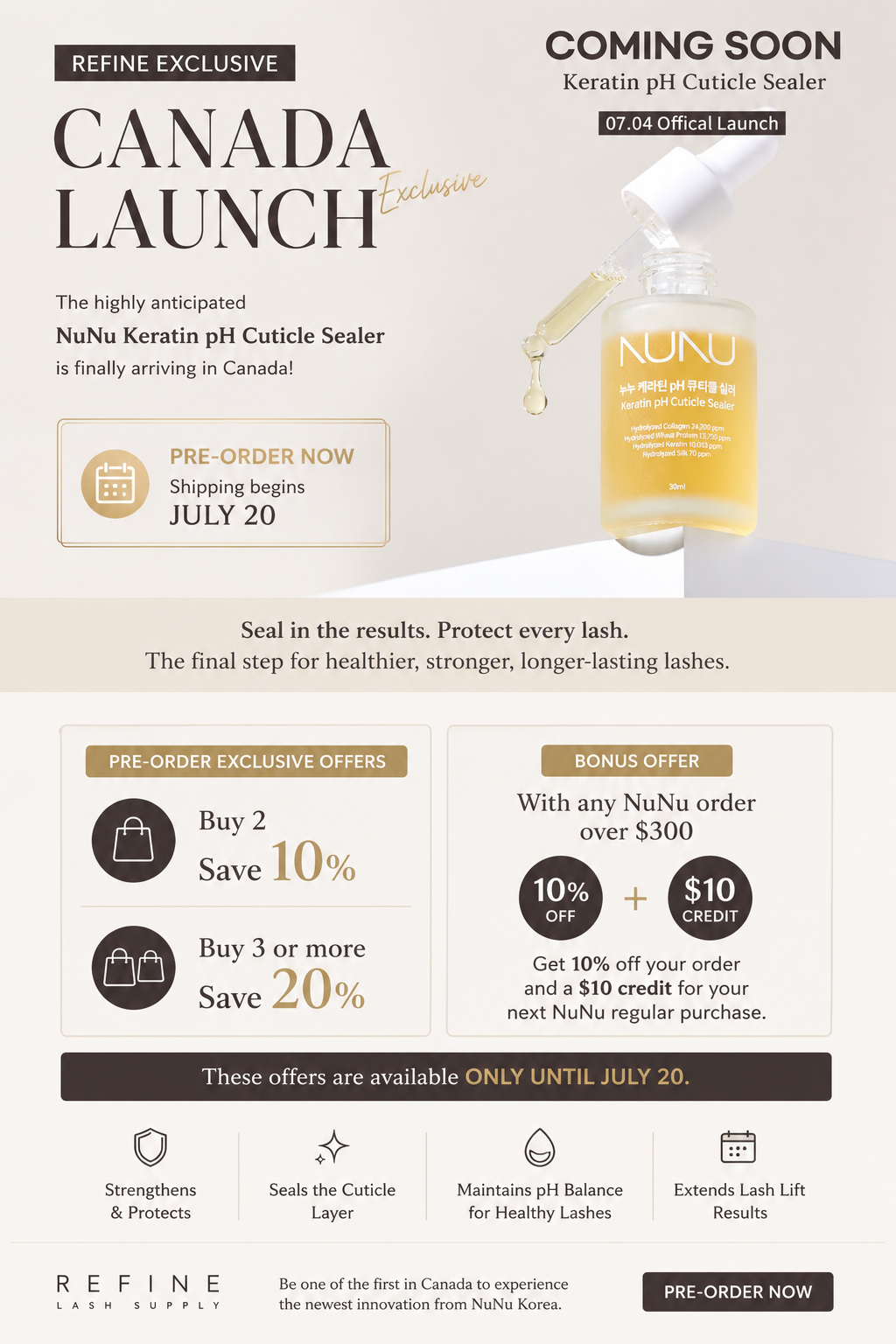 NUNU Keratin pH Cuticle Sealer / Pre-order Event